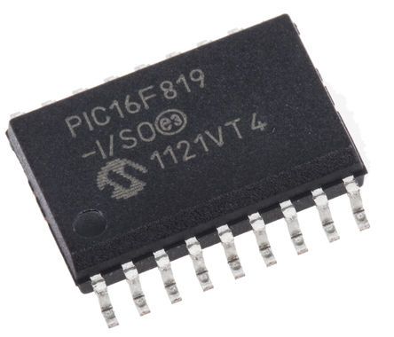 Microchip PIC16F819-I/SO, 8bit PIC Microcontroller, PIC16F, 20MHz, 3.584 KB, 256 B Flash, 18-Pin SOIC