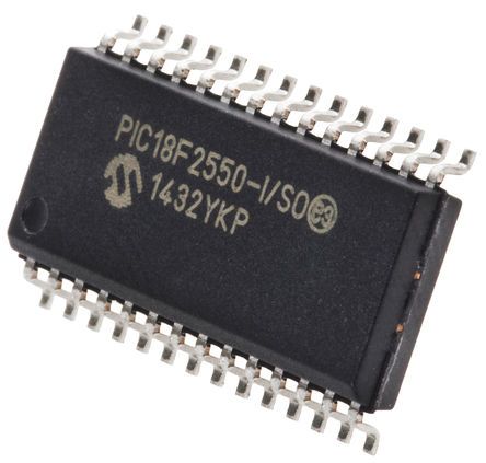 Microchip Mikrocontroller PIC18F PIC 8bit SMD 32 KB, 256 B SOIC 28-Pin 48MHz 2048 KB RAM USB
