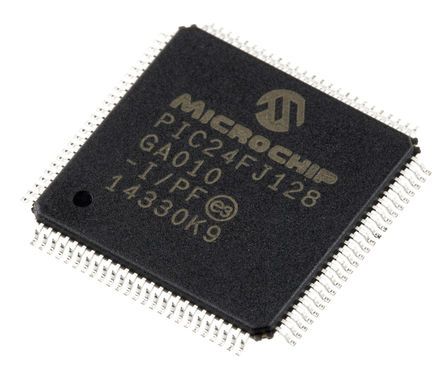 Microchip Mikrocontroller PIC24FJ PIC 16bit SMD 128 KB TQFP 100-Pin 32MHz 8 KB RAM