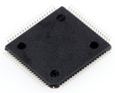 Microchip Microcontrôleur, 8bit, 1 KB, 4 KB RAM, 128 Ko, 64MHz, TQFP 80, Série PIC18F