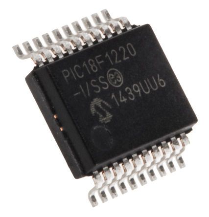 Microchip Mikrocontroller PIC18F PIC 8bit SMD 4 KB, 256 B SSOP 20-Pin 40MHz 256 B RAM