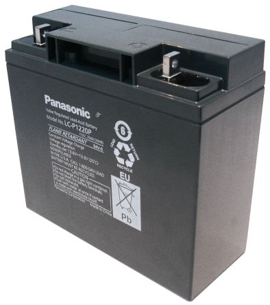 Panasonic Batería De Plomo ácido, 12V 20Ah, AGM, Terminales M5