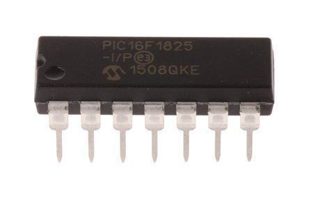 Microchip Microcontrôleur, 8bit, 1,024 Ko, 256 O RAM, 14 KB, 32MHz,, DIP 14, Série PIC16F