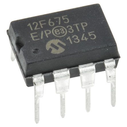 Microchip Mikrocontroller PIC12F PIC 8bit THT 1024 X 14 Wörter, 128 B PDIP 8-Pin 20MHz 64 B RAM