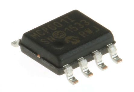 Microchip Amplificateur Opérationnel, Montage CMS, Alim. Simple, SOIC 1 8 Broches