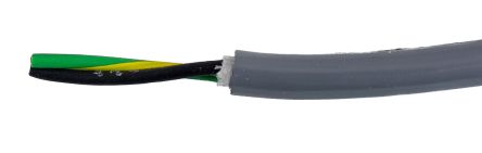 Alpha Wire EcoFlex PUR ECO Steuerkabel, 2-adrig X 0,33 Mm² Grau, 30m, 22 AWG Ungeschirmt