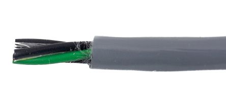 Alpha Wire EcoFlex PUR ECO Steuerkabel, 4-adrig X 0,78 Mm² Grau, 30m, 18 AWG Ungeschirmt