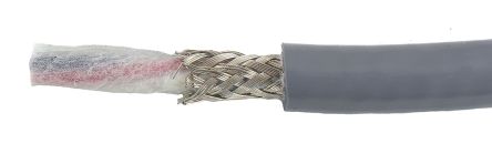 Alpha Wire EcoFlex PUR ECO Steuerkabel, 4-adrig X 0,78 Mm² Grau, 30m, 18 AWG, Geflecht