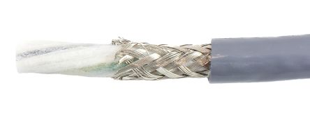 Alpha Wire Cable De Control Apantallado EcoFlex PUR De 3 Núcleos, 3.33 Mm², Ø Ext. 9.78mm, Long. 30m, 600 V, Libre De