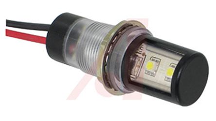 Dialight LED Schalttafel-Anzeigelampe Weiß 12 → 32V Dc, Montage-Ø 17.5mm, Leiter