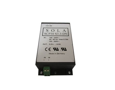 SolaHD 导轨电源, SCP系列, 3.3V 直流输出, 85 → 264V 交流输入