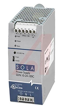 SolaHD SDN-C DIN-Schienen Netzteil 240W, 85 → 264V Ac, 24V Dc / 10A