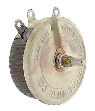 Ohmite RKS200E Rheostat, 200Ω ±10% 100W, Schaft ø 6,35 Mm, Frontplattenmontage, Lötöse, 79.38 X 44.45mm