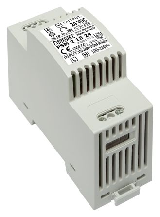 Comatec PSM2 DIN Rail Power Supply, 90 → 260V Ac Ac Input, 24V Dc Dc Output, 750mA Output, 18W
