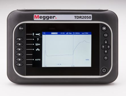 Megger Zeitbereichs-Reflektometer TDR2050 ±1 %, 20000m 1 % Gepaartes Metallkabel 2ns