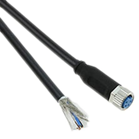 TE Connectivity Straight Female 4 Way M8 To Unterminated Sensor Actuator Cable, 1.5m