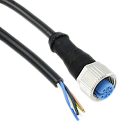 TE Connectivity Câble D'actionneur 5 Conducteurs, M12 Femelle Pré-câblé, 1.5m