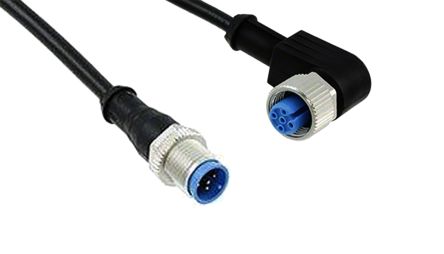 TE Connectivity Câble D'actionneur 5 Conducteurs, M12 Femelle Vers M12 Mâle, 1.5m
