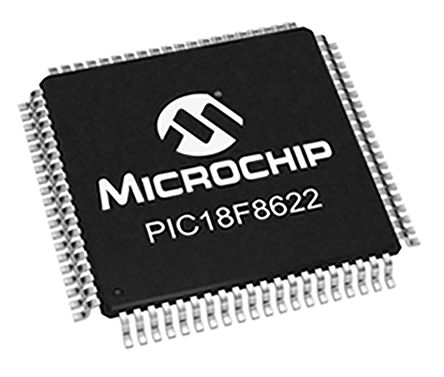 Microchip Microcontrolador PIC18F8622-I/PT, Núcleo PIC De 8bit, RAM 3,936 KB, 40MHZ, TQFP De 80 Pines