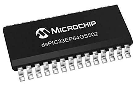 Microchip Digitaler Signalprozessor 16bit 1MHz 8 KB 64 KB EEPROM, SRAM SOIC 28-Pin 12 X 12 Bit, 5 X 12 Bit ADC 0 0 2 2