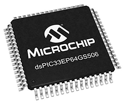 Microchip Digitaler Signalprozessor 16bit 1MHz 8 KB 64 KB EEPROM, SRAM TQFP 64-Pin 22 X 12 Bit, 5 X 12 Bit ADC 0 0 2 2