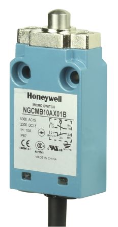 Honeywell NGC Endschalter, Stößel, 1-poliger Wechsler, Schließer/Öffner, IP 67, Metall, 6A Anschluss Kabel