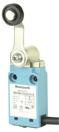 Honeywell NGC Endschalter, Rollenhebel, 1-poliger Wechsler, Schließer/Öffner, IP 67, Metall, 6A Anschluss Kabel
