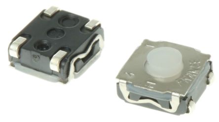 C & K Interruptor Táctil, Contactos SPST 3.5mm, IP67, Montaje Superficial