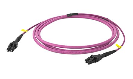 Rosenberger LWL-Kabel 1m Multi Mode Violett LC LC 50/125μm