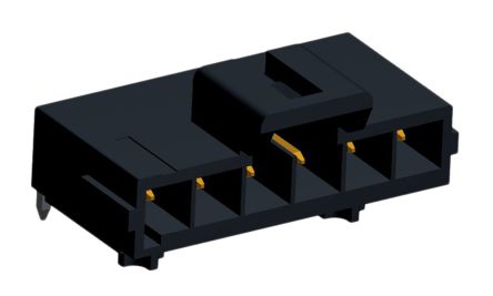 Molex Conector Macho Para PCB Ángulo De 90° Serie Ultra-Fit De 6 Vías, 1 Fila, Paso 3.5mm, Para Soldar, Montaje En