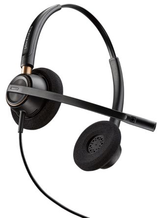 Plantronics HW520 On-Ear-Headset Schnelltrennung Schwarz Verdrahtet