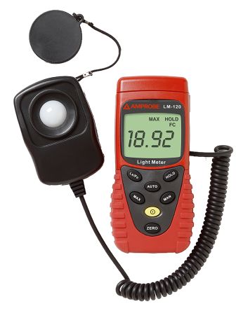 Amprobe Luxmètre LM-120, 20lx à 200000lx, (étalonné)