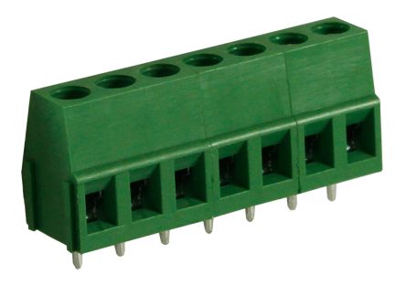 RS PRO PCB Terminal Block, 7-Contact, 5mm Pitch, Through Hole Mount, 1-Row, Screw Termination