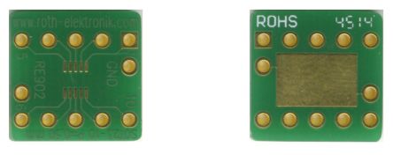 Roth Elektronik Adapter Mit Adaptionsplatine FR4 Epoxidfaserverstärktes Glas 35μm 2-seitig 12.5 X 12.5 X 1.5mm