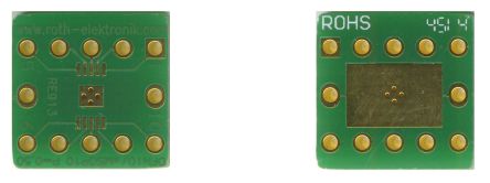 Roth Elektronik RE913, Double Sided Extender Board Adapter With Adaption Circuit Board FR4 12.5 X 12.5 X 1.5mm