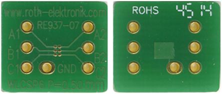 Roth Elektronik Adapter Mit Adaptionsplatine Epoxidfaserverstärktes Glas 35μm 2-seitig 13.34 X 11.43 X 1.5mm