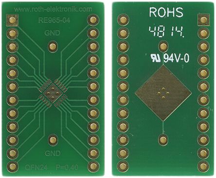 Roth Elektronik Adapter Mit Adaptionsplatine Epoxidfaserverstärktes Glas 35μm 2-seitig 33.3 X 19.5 X 1.5mm