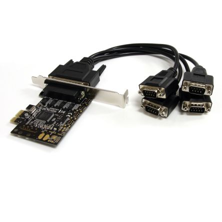 StarTech.com PCIe Erweiterungskarte Seriell, 4-Port RS-232 230.4Kbit/s 256 B