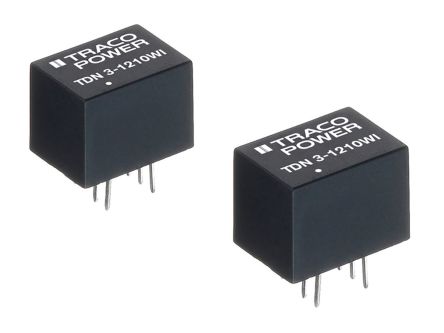 TRACOPOWER TDN 3WI DC/DC-Wandler 3W 24 V Dc IN, 15V Dc OUT / 200mA 1.5kV Dc Isoliert
