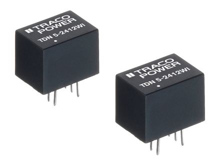 TRACOPOWER TND 5WI DC/DC-Wandler 5W 24 V Dc IN, 5V Dc OUT / 1A 1.5kV Dc Isoliert