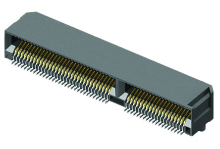 Samtec Serie MEC6-RA Kantensteckverbinder, 0.635mm, 100-polig, 2-reihig, Gewinkelt, Buchse, SMD