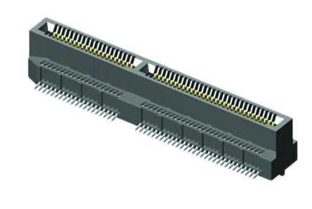 Samtec Serie MEC8-DV Kantensteckverbinder, 0.8mm, 140-polig, 2-reihig, Vertikal, Buchse, SMD