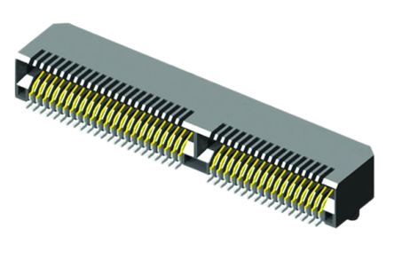 Samtec Serie MEC8-RA Kantensteckverbinder, 0.8mm, 60-polig, 2-reihig, Gewinkelt, Buchse, Kantenmontage