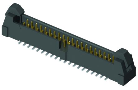 Samtec EHT Leiterplatten-Stiftleiste Gerade, 16-polig / 2-reihig, Raster 2.0mm, Kabel-Platine, Lötanschluss-Anschluss,