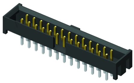 Samtec STMM Leiterplatten-Stiftleiste Gerade, 40-polig / 2-reihig, Raster 2.0mm, Kabel-Platine, Lötanschluss-Anschluss,