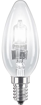 Philips Kerze Halogenlampe 240 V / 18 W, 204 Lm, 2000h, SES/E14 Sockel, Ø 36mm X 99,2 Mm
