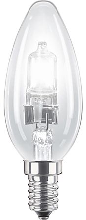 Philips Kerze Halogenlampe 240 V / 42 W, 630 Lm, 2000h, SES/E14 Sockel, Ø 36mm X 99,2 Mm