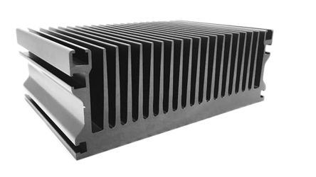 RS PRO ABL Components 100 Kühlkörper Für Universelle Rechteckige Alu 0.08°C/W, 200mm X 215mm X 77mm, Leiterplattenmontage