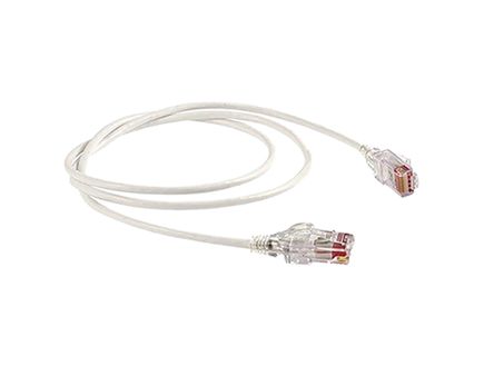 HellermannTyton Data Ethernetkabel Cat.6, 3m, Weiß Patchkabel, A RJ45 U/UTP Stecker, B RJ45, LSZH