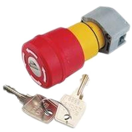 EAO Tafelmontage Not-Aus-Schalter, Kunststoff Rundform, Rot Beleuchtet Ø 22mm, X 76mm, X 148mm, Schlüsselentriegelung